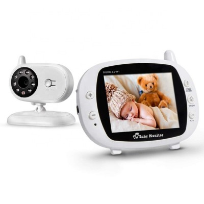 3.5 inch Wireless Video Baby Monitor with Night Vision Temperature Monitoring